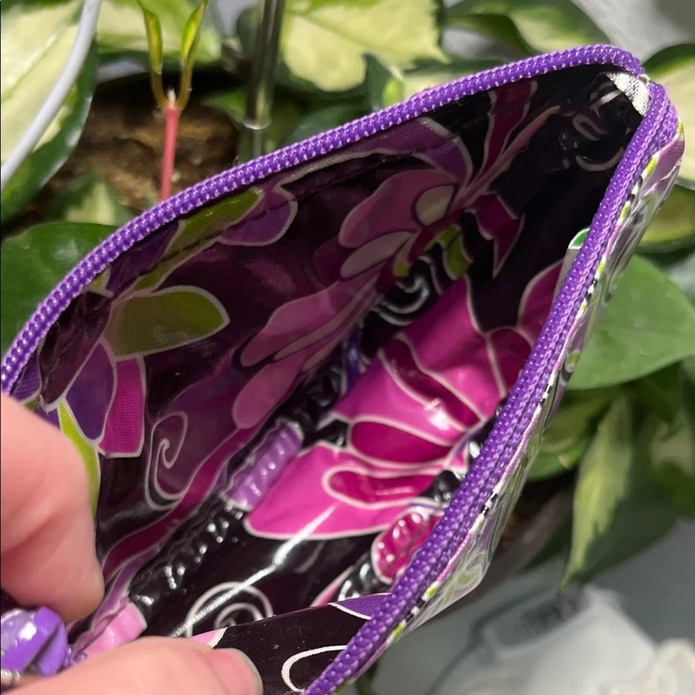 Retired Vera Bradley Purple Punch Frill Coin Purse
